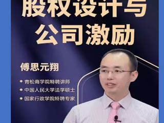 傅思元翔:股權設計與公司治理