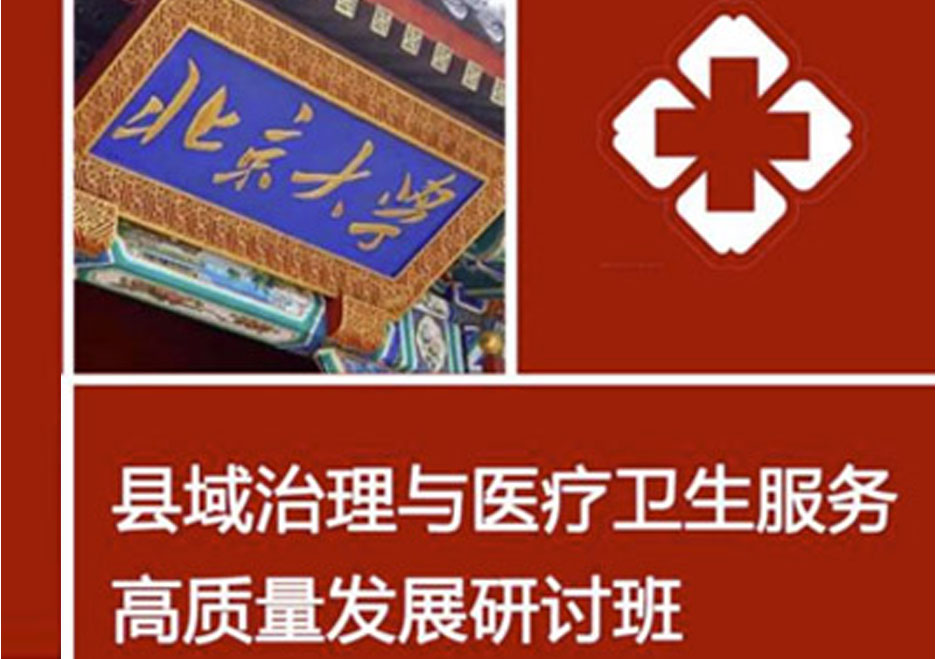 北京大學縣域治理與醫療衛生服務高質量發展研討班（2天）
